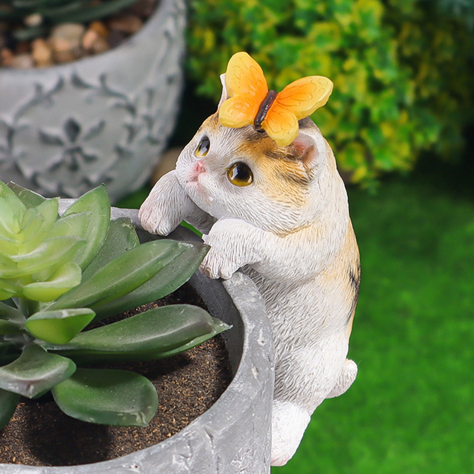 Animal Pendant Resin Crafts Garden Garden Potted Cat Pot Hanging