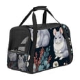 thumbnail image 1 of Animal Pet Carrier Bag with 900D Oxford Fabric, Nylon Webbing Base - 17x10x11.8 in - Small Dog Travel Tote, 1 of 7