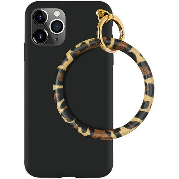 Animal Phone Case Compatible with iPhone 11 Pro Max, Protective Soft Touch Case Cover with Leopard Print Bracelet(iPhone 11 Pro Max)