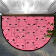 thumbnail image 1 of Animal Pig Pattern Half Round Door Mat Indoor Entrance Mat Absorbent Doormats Area Rugs Non-Slip Semi Circle Floor Mats for Home Kitchen 18x30 in, 1 of 4
