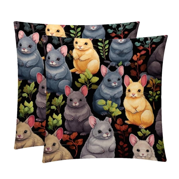 Animal Pillow Covers Inserts - Set of 2 Chair Pillow Covers, Decorative Pillows - Available in 16x16, 18x18, and 20x20 Inches with Unique Patterns for Any Occasion