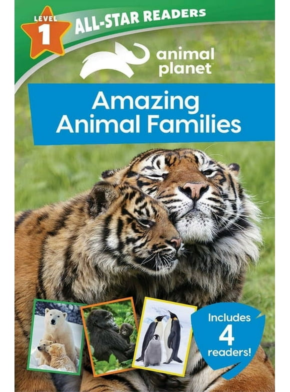 Animal Planet All-Star Readers: Animal Planet All-Star Readers: Amazing Animal Families Level 1 : Includes 4 Readers! (Paperback)