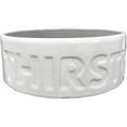 thumbnail image 1 of Animal Planet Ceramic Dog Bowl - ( Thirsty ) Debossed Large 7" Diameter, Dishwasher Safe, 1 of 7