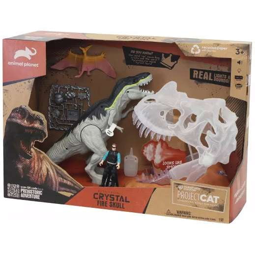 Animal Planet Crystal Fire Skull Playset (Lights & Sound)