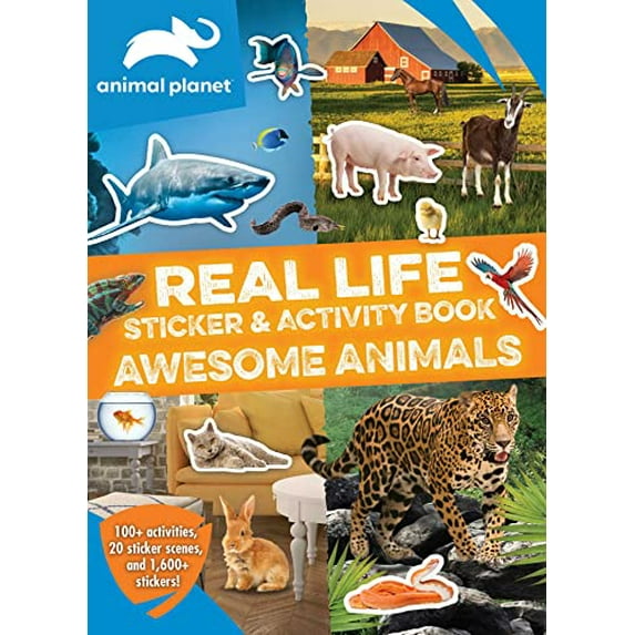 Pre-Owned Animal Planet: Real Life Sticker and Activity Book: Awesome Animals (Paperback) 1645175634 9781645175636