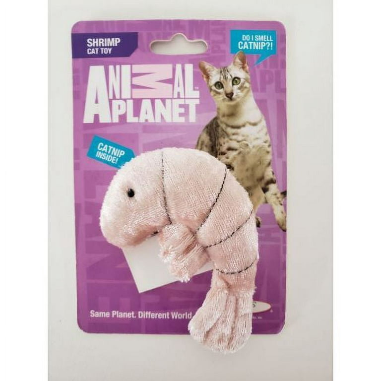 Animal Planet Shrimp Plush Catnip Cat Toy 3
