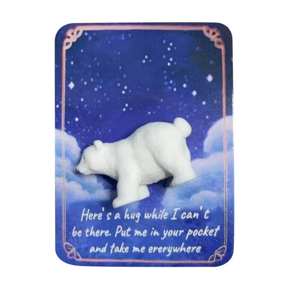 Animal Pocket Hug Gifts With Inspiring Message Card, Cute Comforting Keepsake For Kids & S, Thoughtful Birthday Or Everyday Stress Relief Gift, 9Cm Animal Charm With