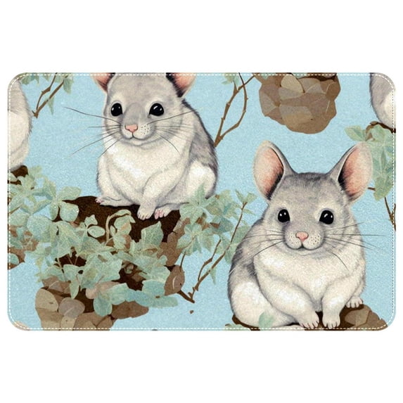 Animal Polyester Non-Slip Machine Washable Indoor Mat Office Mat Kitchen Rugs
