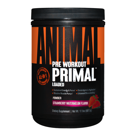 Animal Primal Preworkout Powder, Strawberry Watermelon, 17.9 oz (507.5 g)