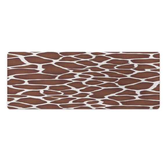 Animal Print 2 PCS Anti Fatigue Rugs Pvc Non Skid Waterproof Floor Mat Cushioned Comfort Standing Kitchen Mats for Floor