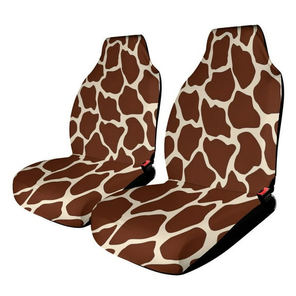 Animal Print Car Seat Cover Set Auto Front Bucket Cushion Protect Accessories 2 Piece