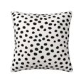 Animal Print Dots Black And White Dalmatian Pillow Cover Decorative