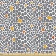 thumbnail image 1 of Ambesonne Animal Print Fabric by the Yard Upholstery, Abstract Spotty, 3 Yards, Dark Orange Orange, 1 of 4