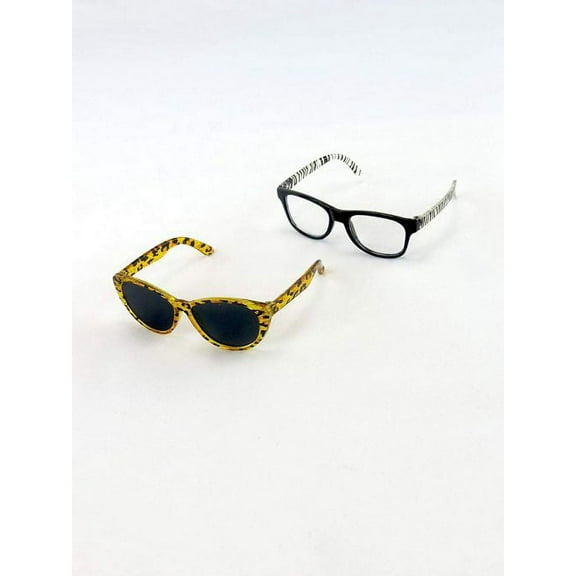 Animal Print Glasses 2pc for 14" Dolls