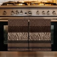 thumbnail image 1 of Animal Print Kitchen Towels Set of 1, Abstract Leopard Zebra Skin Texture Brown Absorbent Dish Towels for Kitchen, Microfiber Hand Towel, Quick Drying Tea Towel for Cleaning Decorative Dishcloths, 1 of 7