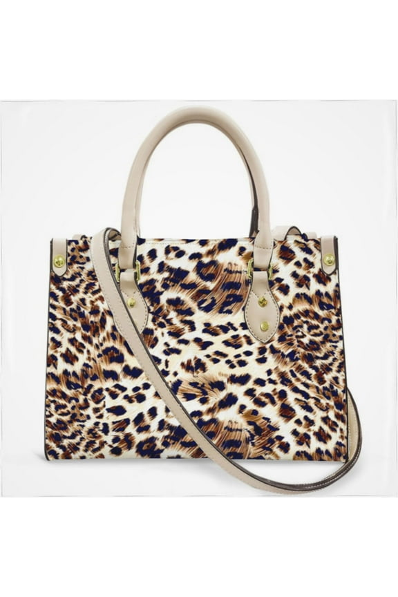 Animal Print, Leopard Texture Cross Body Bags For Women Small Leather Female Handbags Fashion Top-Handle Totes
