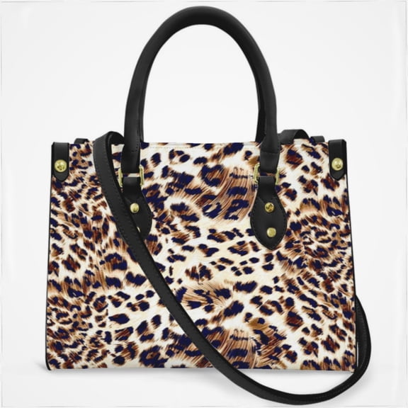 Animal Print, Leopard Texture Cross Body Bags For Women Small Leather Female Handbags Fashion Top-Handle Totes