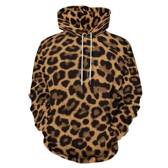 Animal Print Men's Women Vintage 3D Hooded Sweatshirt - All-Season Loose Fit Streetwear