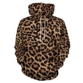 thumbnail image 1 of Animal Print Men's Women Vintage 3D Hooded Sweatshirt - All-Season Loose Fit Streetwear, 1 of 6