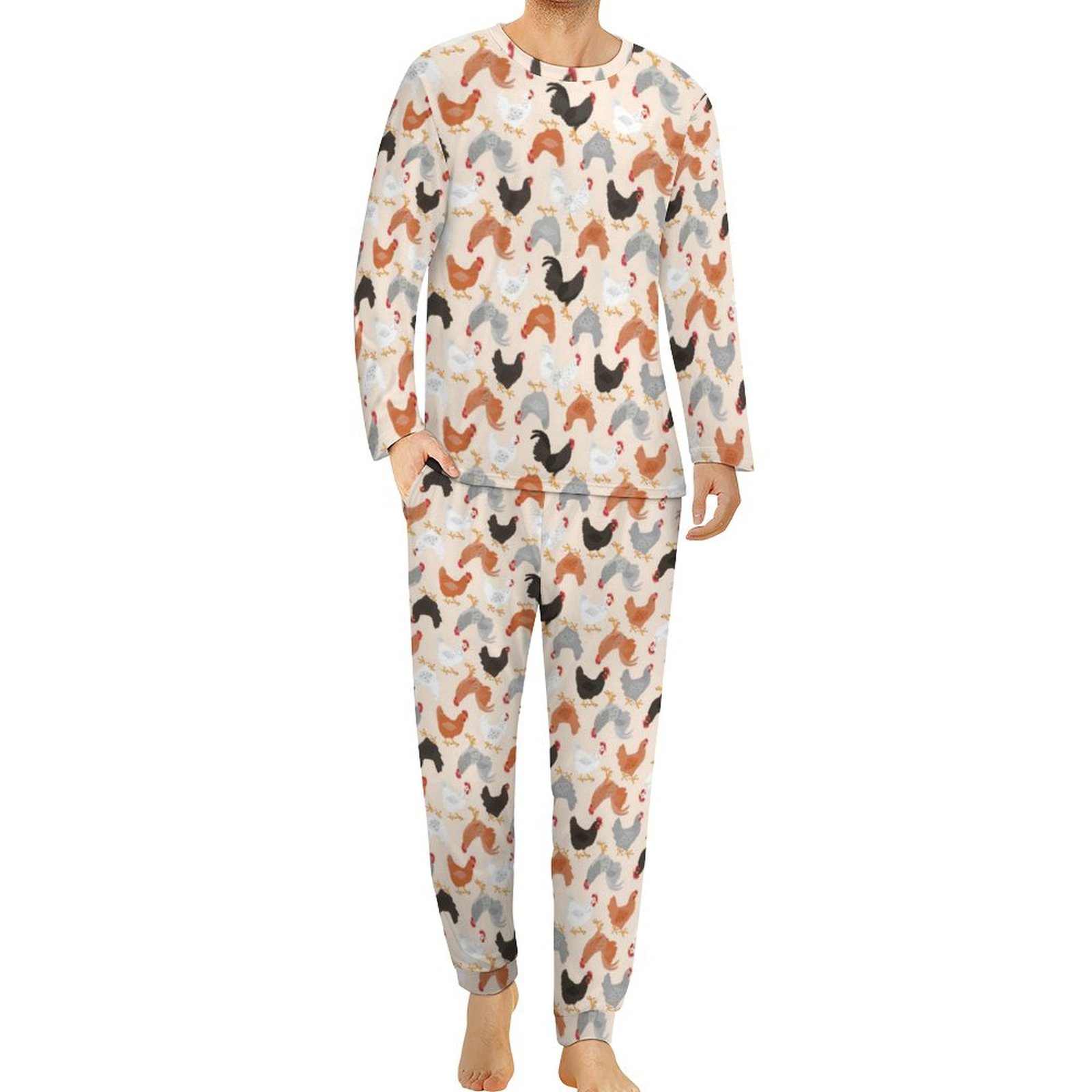 Animal Print Pajamas Long Sleeve Purple Leopard 2 Pieces Bedroom Pajama ...