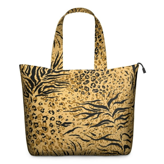 Animal Print Pattern Travel Tote Bags for Women Carry On,Large Weekender Bags for Women Travel,Multi Functional Duffle Bag for Work,Shopping,Sports