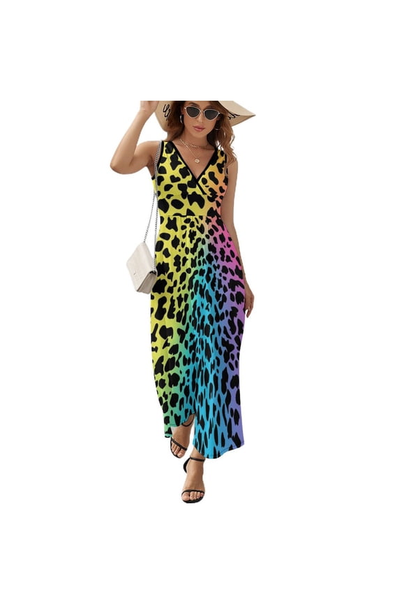 Animal Print Patterns Art Sleeveless Dress Women's Summer Suit Dresses for Women 2025 Luxury Party Dress