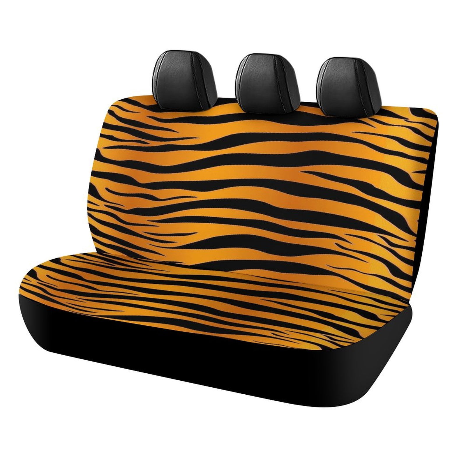 Animal Print Patterns Car Accessories Bench Seat Covers for Cars Print Car Seat Protector Cover for Rear Universal Fit
