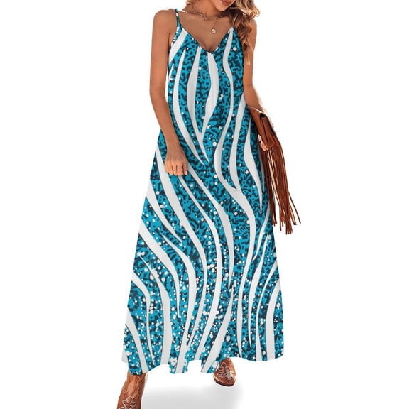 Animal Print Patterns Design Sleeveless Dress Woman Fashion Long Dresses Women's Summer Suit Dress 2025