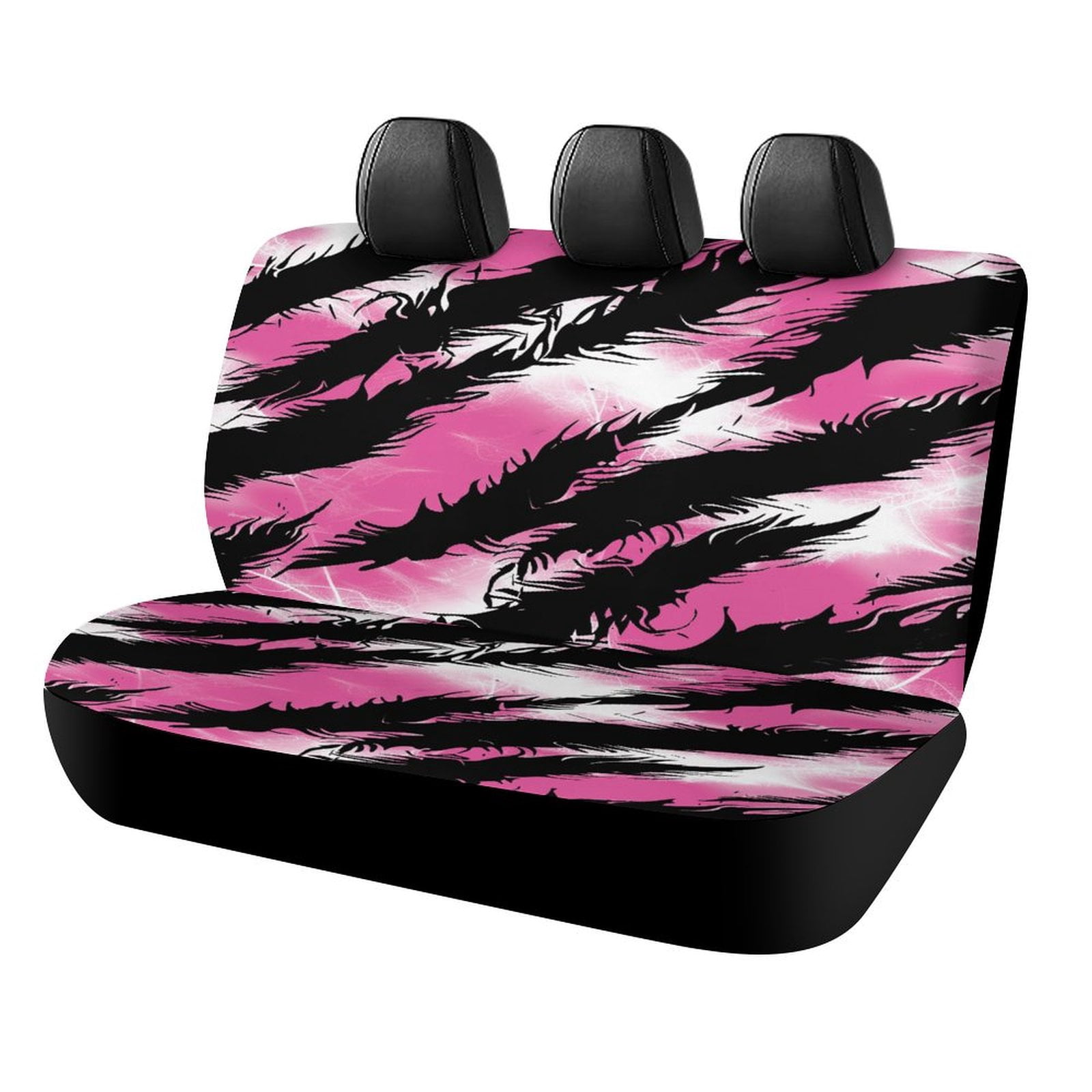 Animal Print Patterns Printed Universal Back Bench Car Seat Cover Pack of 2 Rear Seat Covers for for Most Cars,Trucks,SUVs Or Van