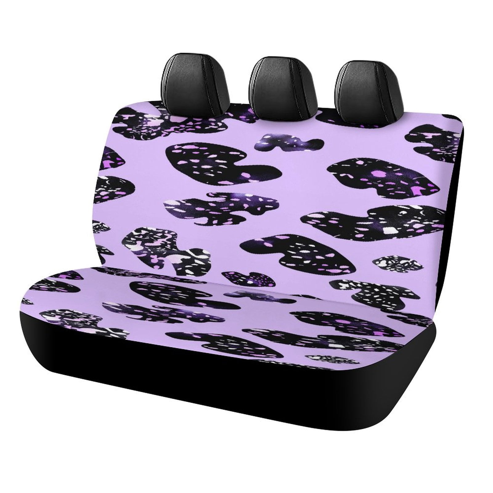 Animal Print Patterns Printed Universal Back Bench Car Seat Cover Pack of 2 Rear Seat Covers for for Most Cars,Trucks,SUVs Or Van