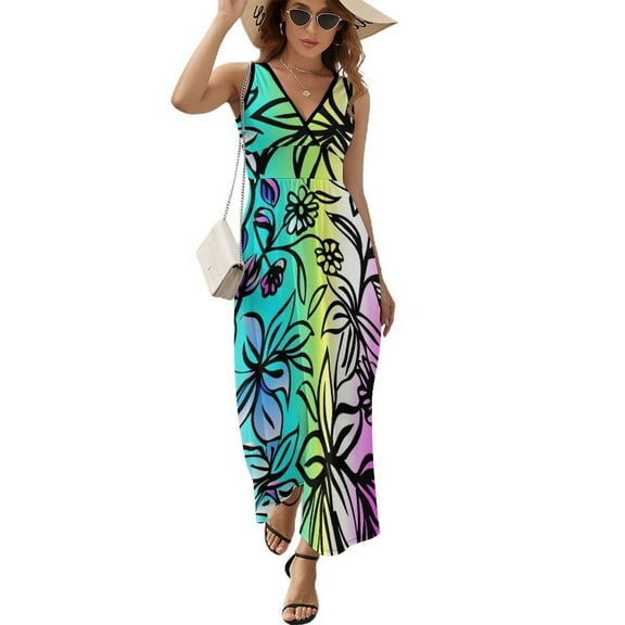 Animal Print Patterns Sleeveless Dress Female Clothing Dress Women Summer 2025 Dress