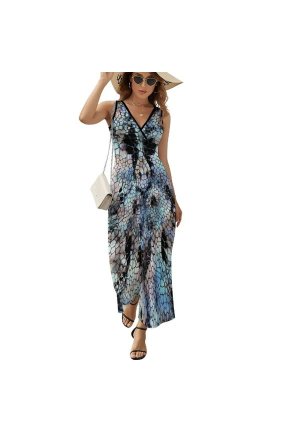 Animal Print Patterns Sleeveless Dress Female Clothing Dress Women Summer 2025 Dress