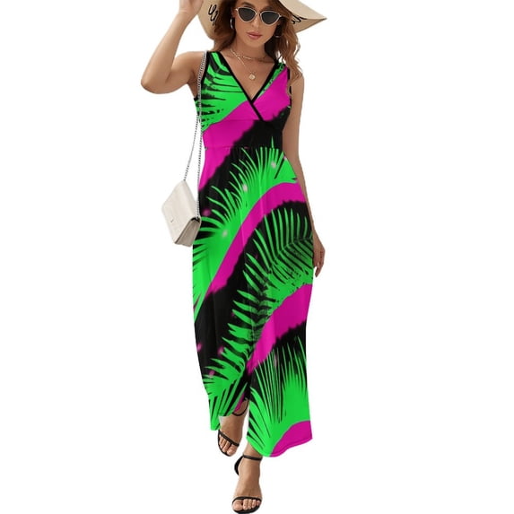 Animal Print Patterns Sleeveless Dress Female Clothing Dress Women Summer 2025 Dress