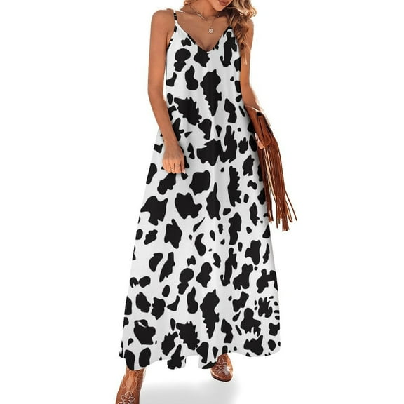 Animal Print Patterns Sleeveless Dress Woman Fashion Long Dresses Women's Summer Suit Dress Summer 2025 Women