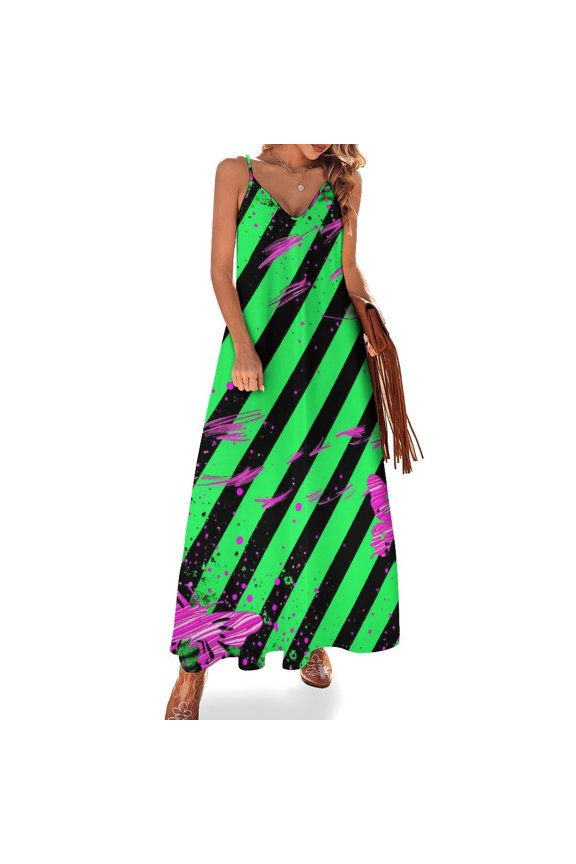Animal Print Patterns Sleeveless Dress for Women Clothing Female Women's Summer Skirt
