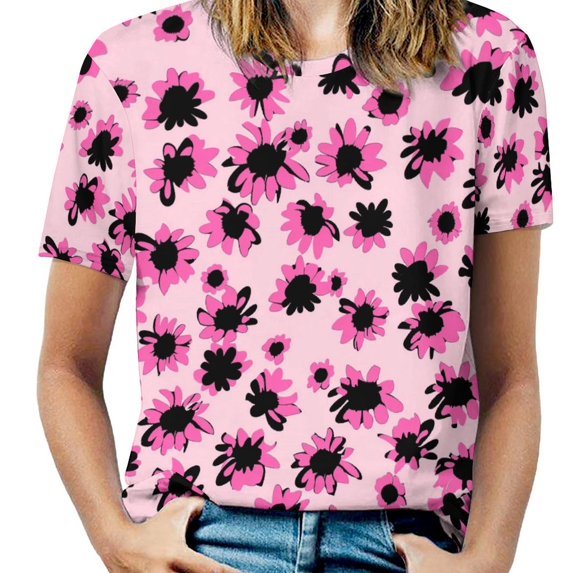 Animal Print Patterns T Shirts Basic T-Shirt Short Sleeve Ladies Tee Shirt Summer Graphic Clothing