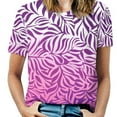 thumbnail image 1 of Animal Print Patterns Women's Short Sleeve T-Shirt Crew Neck Casual Summer Trendy Loose Fit Tops, 1 of 6