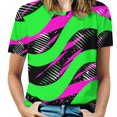 thumbnail image 1 of Animal Print Patterns Women's Short Sleeve T-Shirt Crew Neck Casual Summer Trendy Loose Fit Tops, 1 of 6