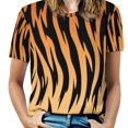 thumbnail image 1 of Animal Print Patterns Women's Short Sleeve T-Shirt Crew Neck Casual Summer Trendy Loose Fit Tops, 1 of 6