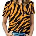 thumbnail image 1 of Animal Print Patterns Women's Short Sleeve Tops Casual Blouses T Shirt, 1 of 6