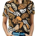 thumbnail image 1 of Animal Print Patterns Women's T-Shirt Short Sleeve T Shirts Tops Tee Ladies Loose T, 1 of 6