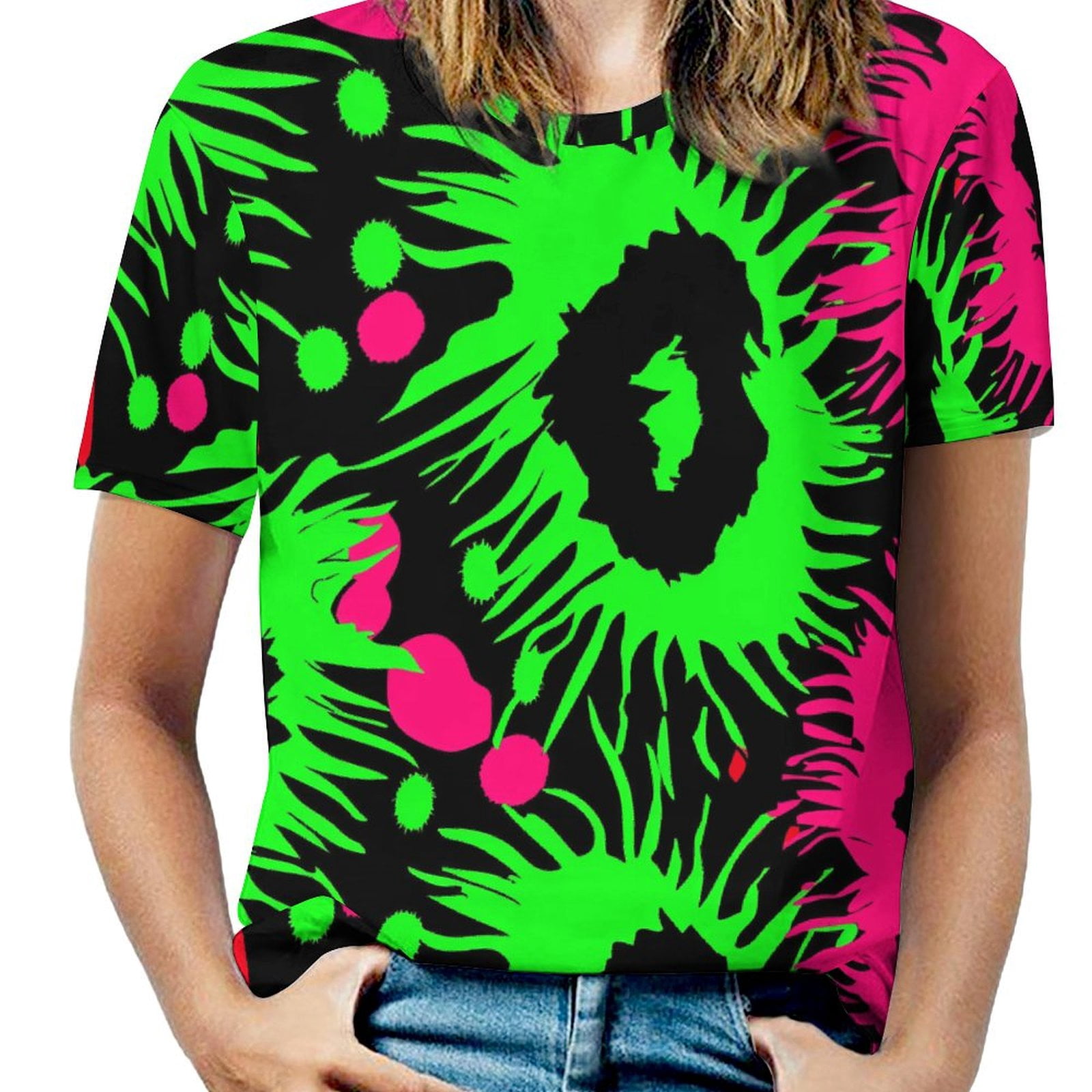 T-shirt Décontracté à Imprimé 3D Hibou - Coupe Loose Pour Homme Et Femme
