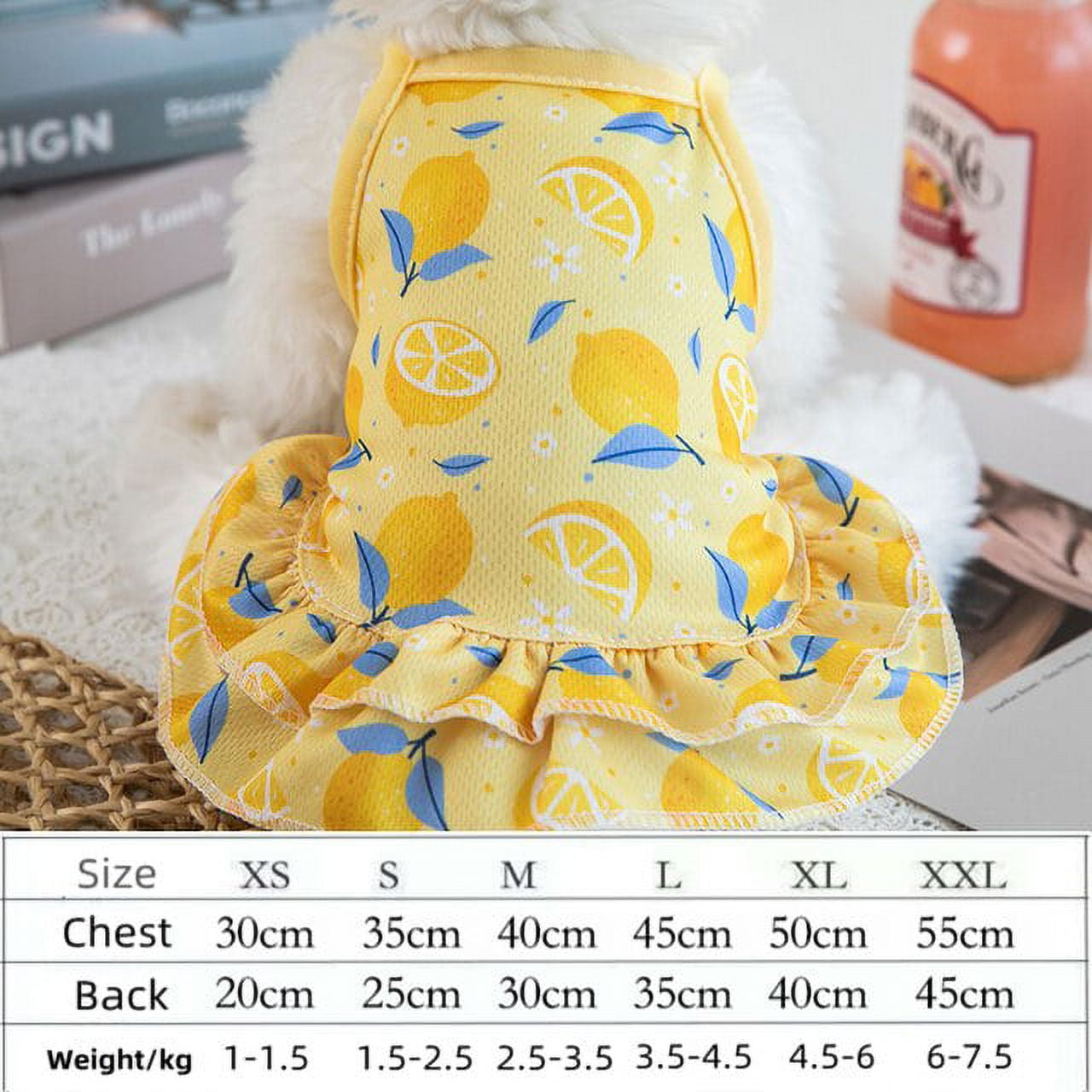 Animal Print Pet Dog Clothes Summer Cool Dress T-shirts Sling Skirt for ...