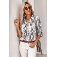 thumbnail image 1 of Animal Print Pocketed Button Down Top, 1 of 7