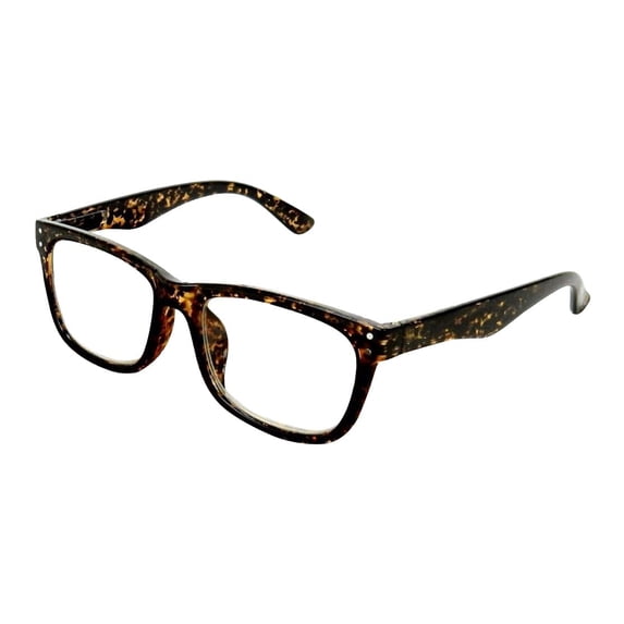 Animal Print Reading Glasses - Various Strengths - Koenig Kingsley Collection: Fashionable Readers - Brown Leopard (Magnification Strength: 1.5X)