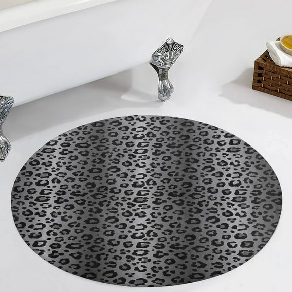 Animal Print Round Area Rugs for Bedroom Living Room, 3FT Soft Comfy Indoor Circle Carpets, Carpet Home Decor Floor Mat