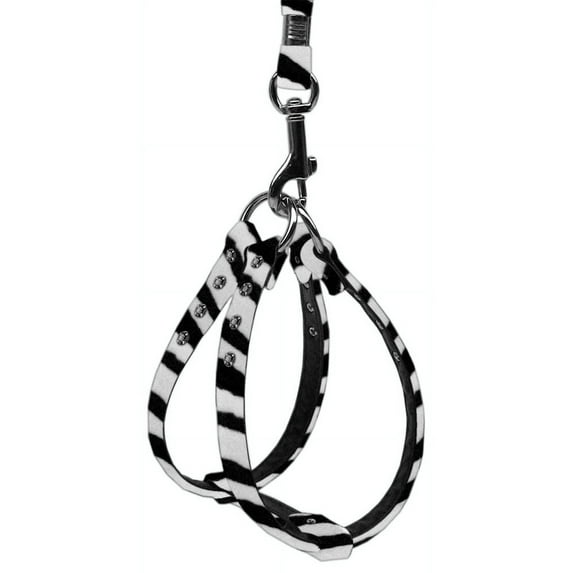 Mirage Pet Animal Print Step In Harness Zebra 12