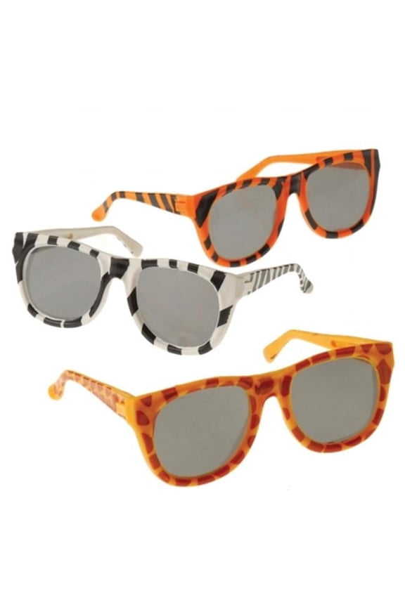 Animal Print Sunglasses - Multi-colored
