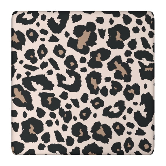 Animal Print Tablecloth with Leopard and Cheetah Spots, Cute Cartoon Pattern, Aesthetic Texture Design for Dining Room