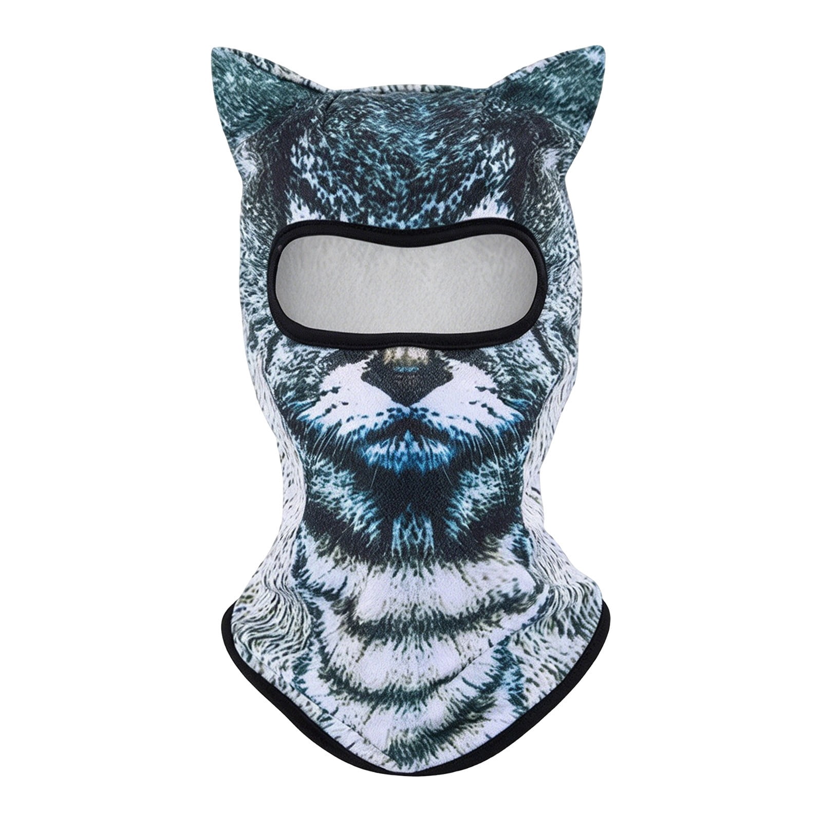 Animal Print Winter Head Cover, Full Face Balaclava, Windproof Wrap For ...